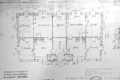 Grundrissplan aus dem Jahr 1908